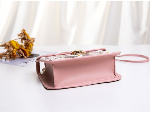 Kleine Daisy PVC Zomer Koreaanse Transparante Modellen Jelly Cell Phone Custom Tote Bag