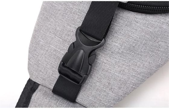 Zipper sluiting Canvas USB opladen Anti-diefstal borstzak voor mannen op korte reizen