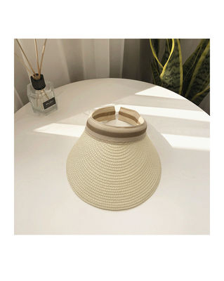 Sun Beach Leisure Visor Hoed in Koreaans stro geweven ontwerp voor zomeractiviteiten buiten