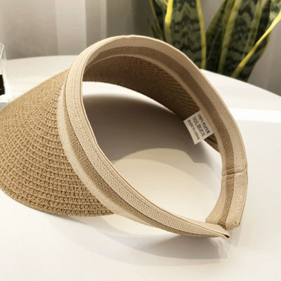 Sun Beach Leisure Visor Hoed in Koreaans stro geweven ontwerp voor zomeractiviteiten buiten