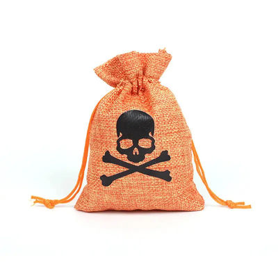Winkelen pompoen cadeautaas 9*12cm Oranje Halloween Festival Draadstreng Boorlap Materiaal