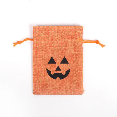 Winkelen pompoen cadeautaas 9*12cm Oranje Halloween Festival Draadstreng Boorlap Materiaal