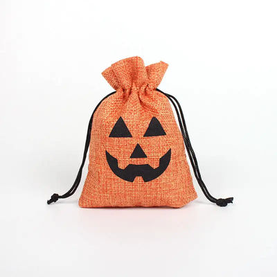 Winkelen pompoen cadeautaas 9*12cm Oranje Halloween Festival Draadstreng Boorlap Materiaal