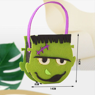 Halloween niet-geweven Tote Bag met Ghost Pumpkin Felt Stof Decoratie Requisiten