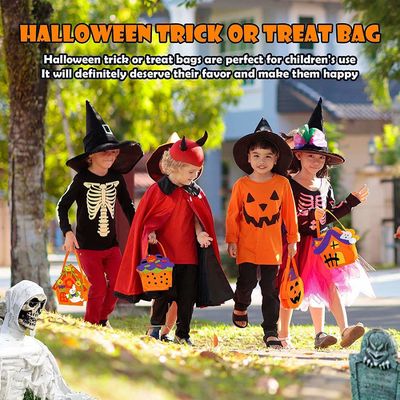 Halloween niet-geweven Tote Bag met Ghost Pumpkin Felt Stof Decoratie Requisiten
