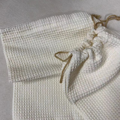 Product OEM/ODM Geaccepteerd Blank Waffle Weave Cosmetic Storage Bag voor huidverzorging