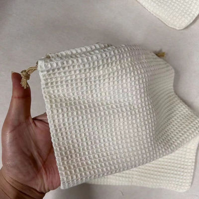 Product OEM/ODM Geaccepteerd Blank Waffle Weave Cosmetic Storage Bag voor huidverzorging