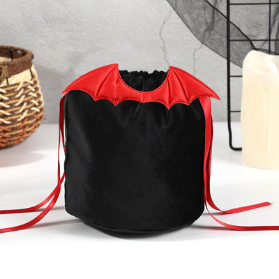 OEM/ODM Acceptabel Halloween Bat Bag met String Bag Decoration en Orange Candy Gift