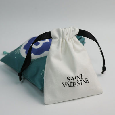 Gepersonaliseerde kleur katoenen draadzak voor gepersonaliseerde sieraden verpakking 100% biologisch