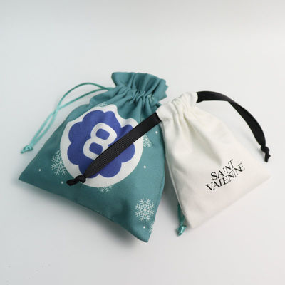 Gepersonaliseerde kleur katoenen draadzak voor gepersonaliseerde sieraden verpakking 100% biologisch