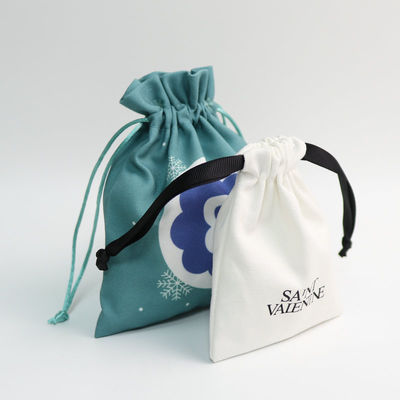 Gepersonaliseerde kleur katoenen draadzak voor gepersonaliseerde sieraden verpakking 100% biologisch
