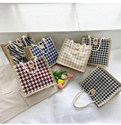 Eco-vriendelijke Canvas Clutch Stijl Low Moq Recyclable Plain Hessian Gift Mini Jute Bags