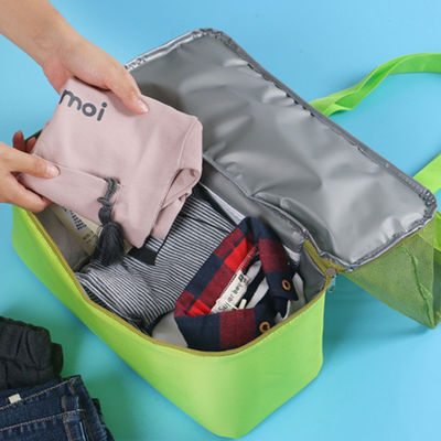 Vrouwen mesh doorzichtige tas Dubbellaag Warmtebehoud Houd voedsel warm 4 personen