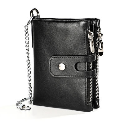 Koeien Mini Echte Lederen Portemonnees Met RFID Blocking En Luxe Gents Aanpassing