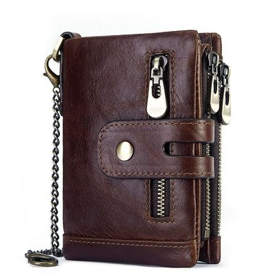 Koeien Mini Echte Lederen Portemonnees Met RFID Blocking En Luxe Gents Aanpassing