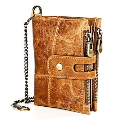 Koeien Mini Echte Lederen Portemonnees Met RFID Blocking En Luxe Gents Aanpassing