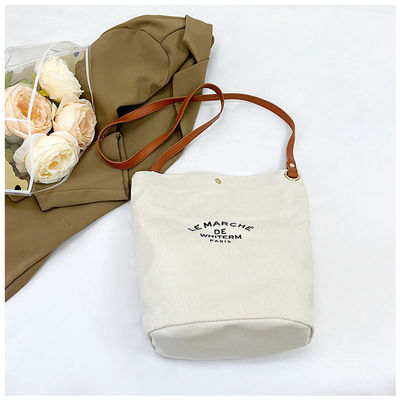 Grote Canvas Tote Bag voor vrouwen Sublimatie Grote Grijze Strandtas Op maat gemaakte kleur