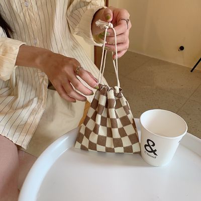 Custom Logo Print Canvas Cotton Jewelry Pouch Drawstring Shoe Bag voor mode stijl