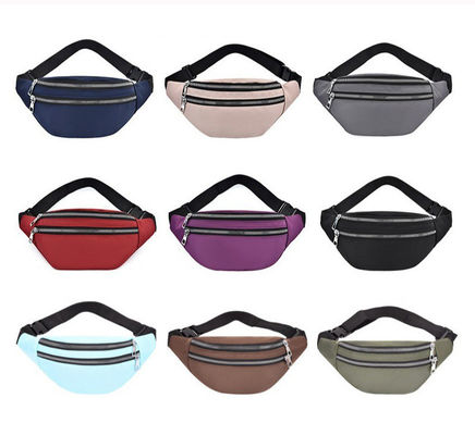 Gepersonaliseerde vrouwen Nylon gordel tas waterdicht kruis lichaam Fanny Waist Pack met materiaal