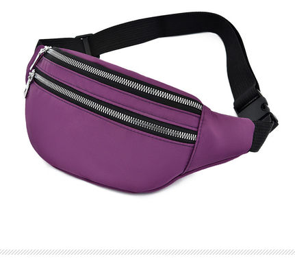Gepersonaliseerde vrouwen Nylon gordel tas waterdicht kruis lichaam Fanny Waist Pack met materiaal