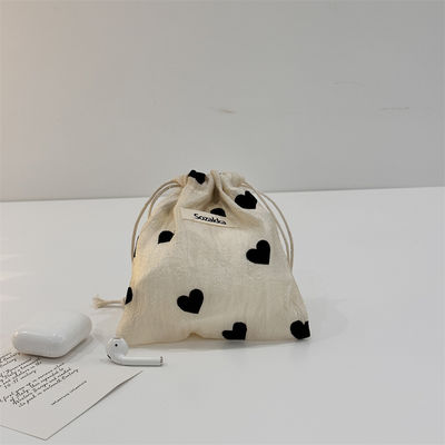 All Seasons Custom Logo Printed Linen Cotton Canvas Drawstring Bag Aanvaardbaar OEM/ODM