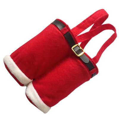 Kerstman broek geschenkzakken voor feestdagen cadeautjes snoepzak kerstversieringen
