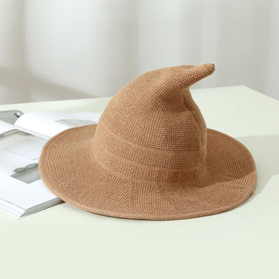 2023 Halloween Party Witch Hat Unisex wol gebreide hoed voor modieuze en veelzijdige stijl