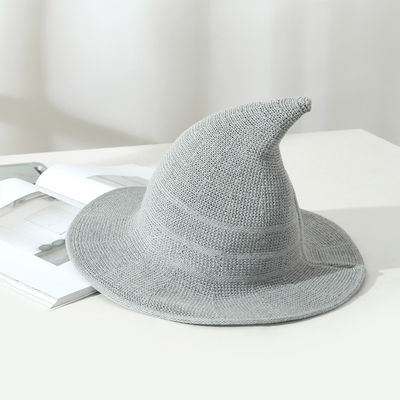 2023 Halloween Party Witch Hat Unisex wol gebreide hoed voor modieuze en veelzijdige stijl