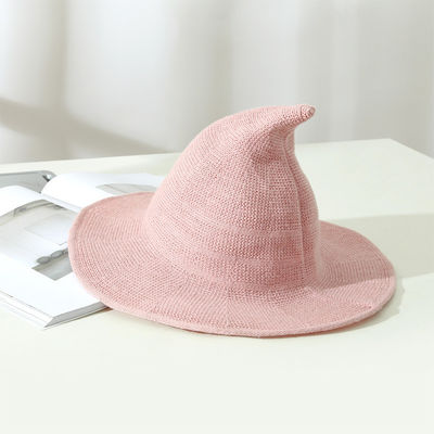 2023 Halloween Party Witch Hat Unisex wol gebreide hoed voor modieuze en veelzijdige stijl