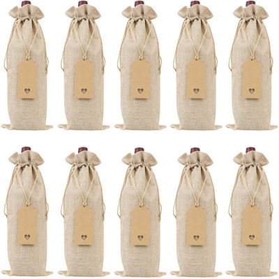 Aanvaardbaar OEM/ODM Natuurkleurige Jute Pouch Draughtring Bag voor milieuvriendelijke hennepopslag