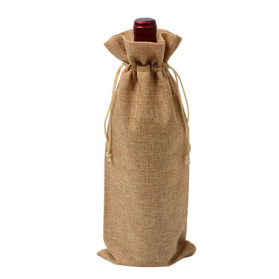 Aanvaardbaar OEM/ODM Natuurkleurige Jute Pouch Draughtring Bag voor milieuvriendelijke hennepopslag