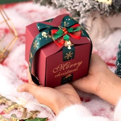Persoonlijke Tote Bag Kerst Paper Gift Box Verpakking met gerecycleerde materialen