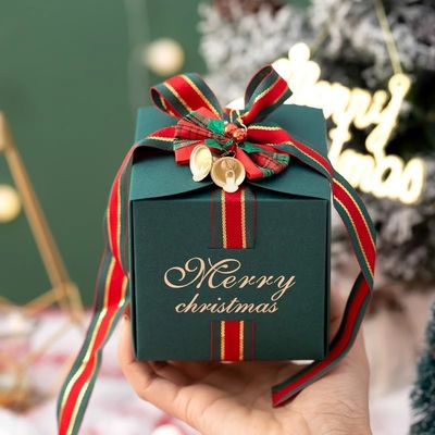 Persoonlijke Tote Bag Kerst Paper Gift Box Verpakking met gerecycleerde materialen