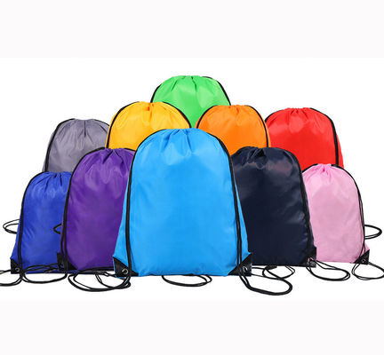 Mode stijl Custom gerecycled polyester drawstring gymtas voor sport en fitness