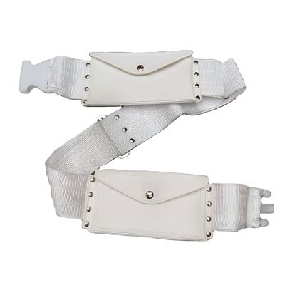 Soft-loop stijl waterbestendige Hajj Witte riem Umrah taillezak voor middelgrote reizen