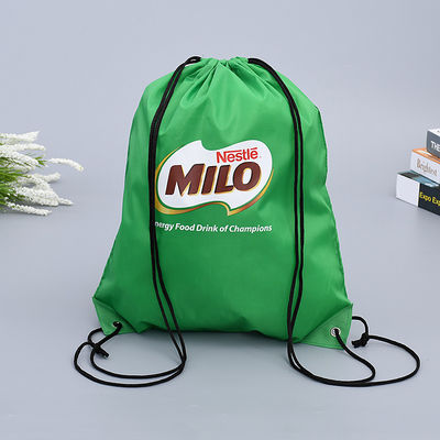 Mode stijl Custom gerecycled polyester drawstring gymtas voor sport en fitness