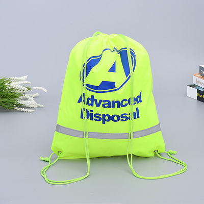 Mode stijl Custom gerecycled polyester drawstring gymtas voor sport en fitness