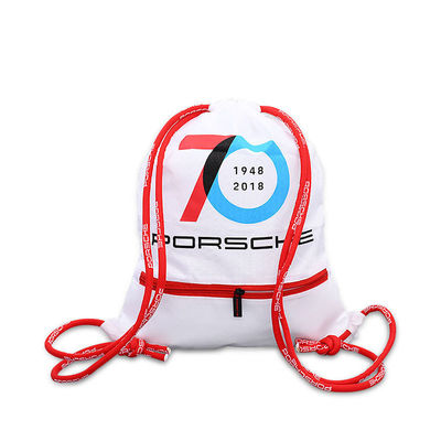 Mode stijl Custom gerecycled polyester drawstring gymtas voor sport en fitness