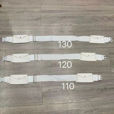 Soft-loop stijl waterbestendige Hajj Witte riem Umrah taillezak voor middelgrote reizen