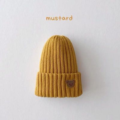 Herfst-winter Kinderen Vaste kleuren gebreide hoeden voor kinderen Meisjes Jongens 10x9.5cm Hoeden