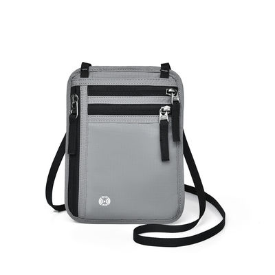 OEM/ODM Gepersonaliseerd Logo Veilig Nylon Kleine Neck Travel Bag Voor Mobiele telefoon En Kaart
