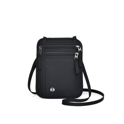 OEM/ODM Gepersonaliseerd Logo Veilig Nylon Kleine Neck Travel Bag Voor Mobiele telefoon En Kaart