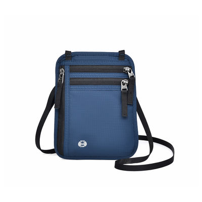 OEM/ODM Gepersonaliseerd Logo Veilig Nylon Kleine Neck Travel Bag Voor Mobiele telefoon En Kaart