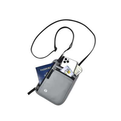 OEM/ODM Gepersonaliseerd Logo Veilig Nylon Kleine Neck Travel Bag Voor Mobiele telefoon En Kaart