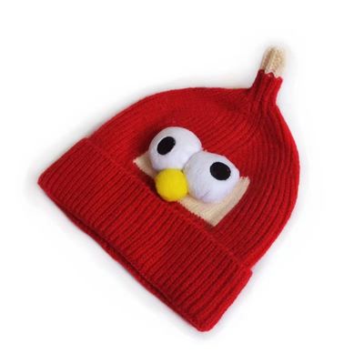 Unisex winter cartoon wol hoed kat broeder breien ooghoed voor jongens en meisjes trend