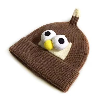 Unisex winter cartoon wol hoed kat broeder breien ooghoed voor jongens en meisjes trend