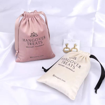 Medium 30-50 cm Roze fluwelen stofzak voor aangepaste drawsnard cadeau cosmetische verpakking