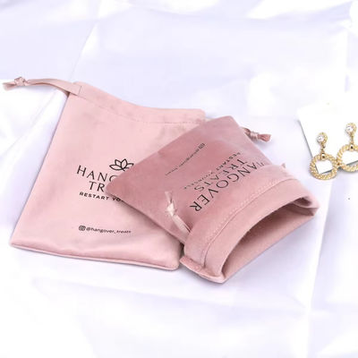 Medium 30-50 cm Roze fluwelen stofzak voor aangepaste drawsnard cadeau cosmetische verpakking