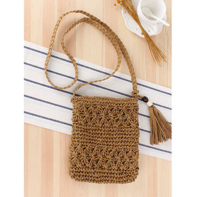 Custom logo geaccepteerd vrouwen stro crossbody emmer weven stro zakken voor zomer strand