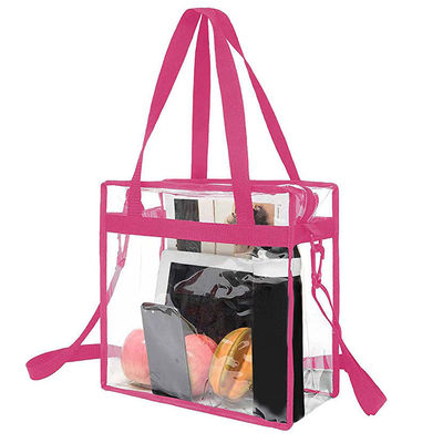 Geen decoratie Doorzichtige PVC-tas met ritsvergrendeling en verstelbare band